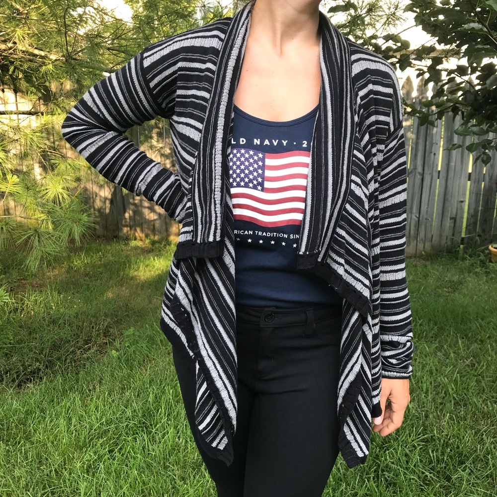 Calvin Klein Jeans Striped black sweater